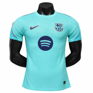 camiseta aqua del fc barcelona en maniquí