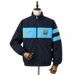 chaqueta azul del fc barcelona