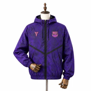 chaqueta morada de kobe y barça