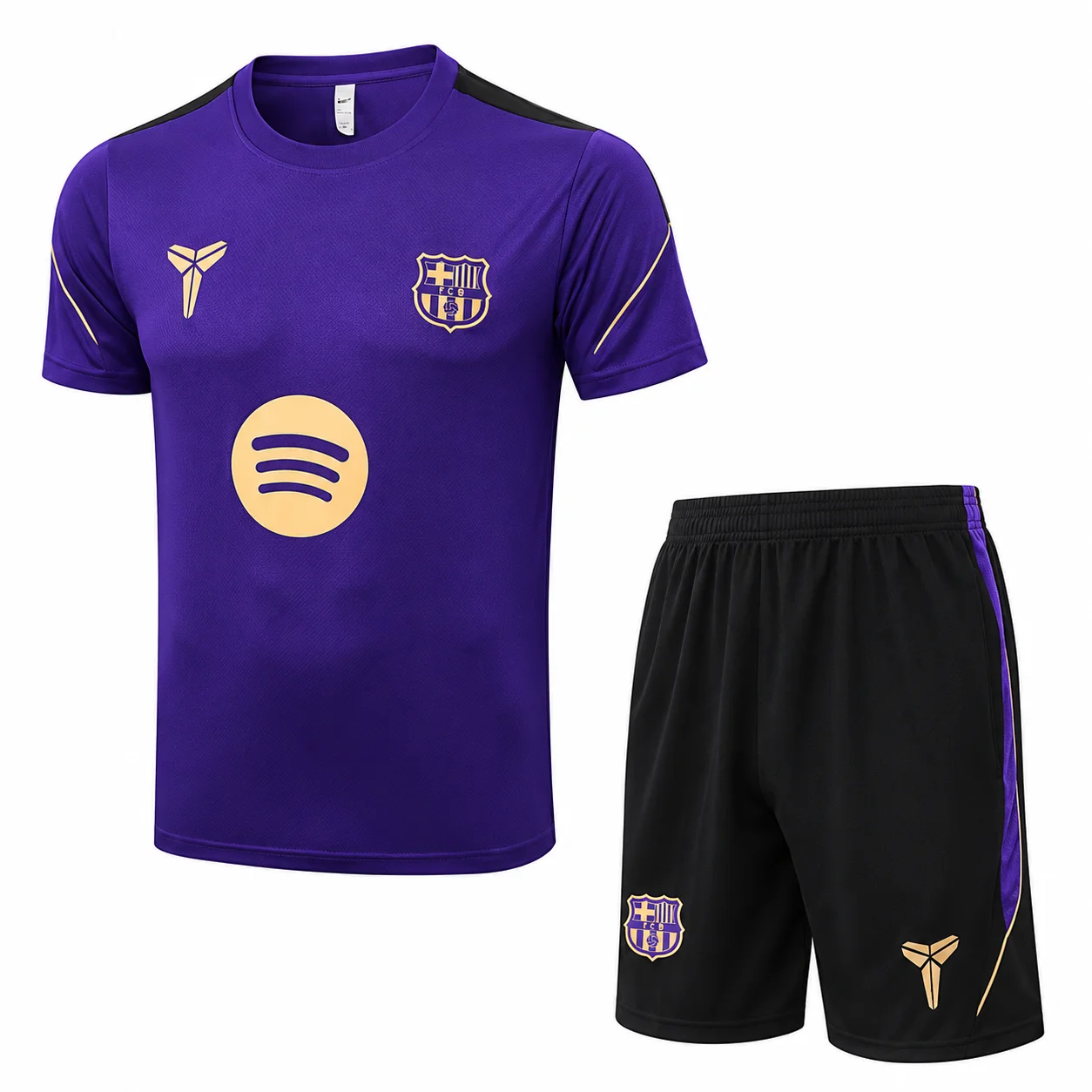 conjunto de fútbol morado y negro en estudio conjunto de fútbol morado y negro en estudio