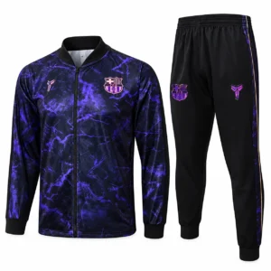 Catálogo LaGrada conjunto deportivo negro y morado eléctrico